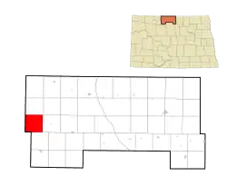 Location of Cut Bank Township