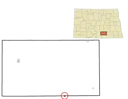 Location of Lehr, North Dakota