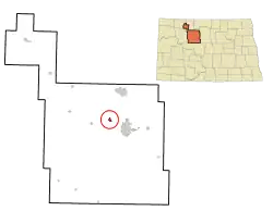 Location of Burlington, North Dakota