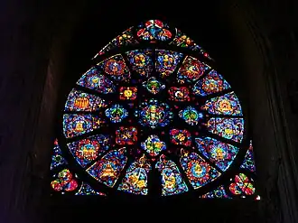 West portal rose window