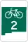 New Mexico State Bike Route 2 marker