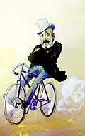 Kalinderu the velocipedist, also by Petrescu-Găină