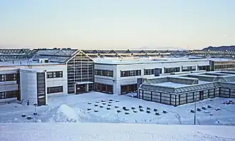 View of the university campus in Dragvoll