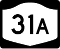 New York State Route 31A marker