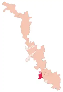 Municipality of Bender (in red)