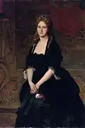 Portrait of Nadezhda Mikhailovna Polovtsova by Michele Gordigiani, 1869