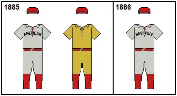 An illustration showing baseball uniforms