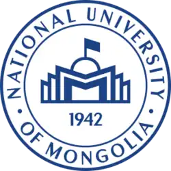 National University of Mongolia emblem (eng)