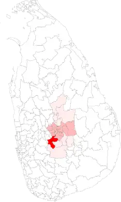 Location of Nawalapitiya