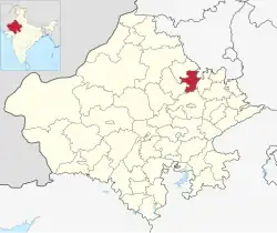 Location of Neem Ka Thana