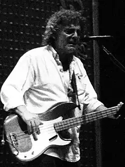 Talbot performing with Neil Young and Crazy Horse in 2012