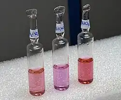 Neodymium compounds in normal daylight