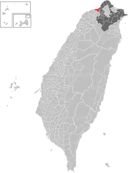 Location of Linkou in New Taipei City
