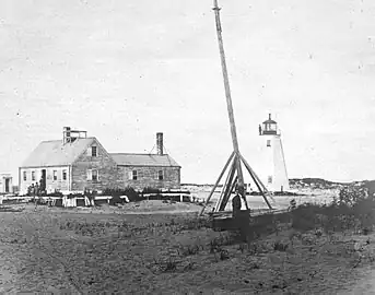 The original, 1793 tower., U.S. Coast Guard photo