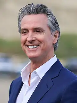 Photographic portrait of Gavin Newsom