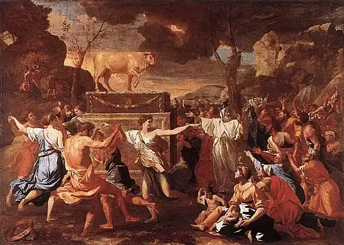 The Adoration of the Golden Calf, 1633–1634, National Gallery, London