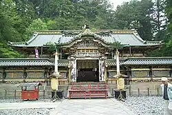 Karamon (Ancient gate), Haiden (prayer hall), and Honden (Main hall) at Toshogu