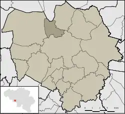 Location of Nimy in Mons
