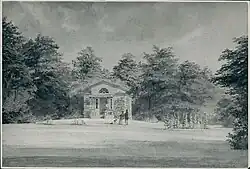 Garden interior with pavilion from old Frederiksberg property