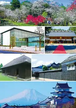 Shimizu Park Kikkoman head office Sakuragi Jinja Hananoi house Kinoene Soy Sauce head office Sekiyado Castle & Mount Fuji