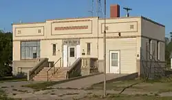 Norcatur's 1937 city hall is listed in the National Register of Historic Places[1]