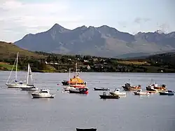 The north Cuillin viewed from Portree