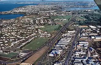 Aerial view of Westlake in 1975