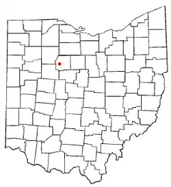 Location of Kirby, Ohio
