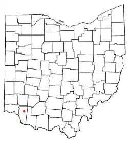 Location of Owensville, Ohio