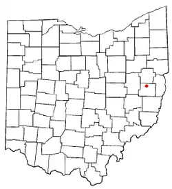 Location of Scio, Ohio