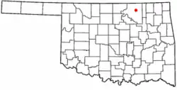 Location within Oklahoma