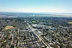 Aerial view of Oakridge in 2018