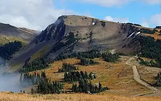 Obstruction Point Road and Obstruction Peak