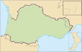 Linguistic map of Occitania (c. 1900)
