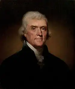 Image of Jefferson who was a close friend and confidant of Madison.