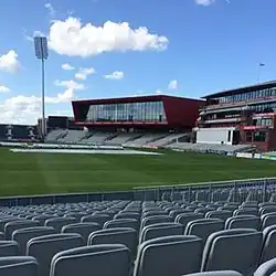 Interior view of Old Trafford cricket stadium