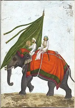 One of the many Alam (flags) of the Mughal Empire
