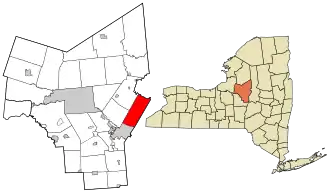 Location in Oneida County and the state of New York.