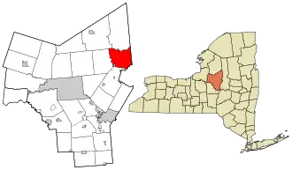 Location in Oneida County and the state of New York.
