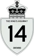 King's Highway 14 marker