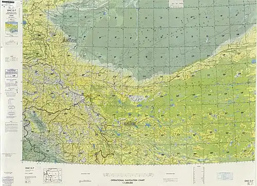 From the Operational Navigation Chart; map including Kashgar Prefecture area (DMA, 1980)[b]