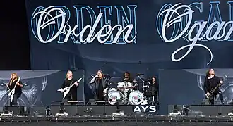 Orden Ogan performing in 2022