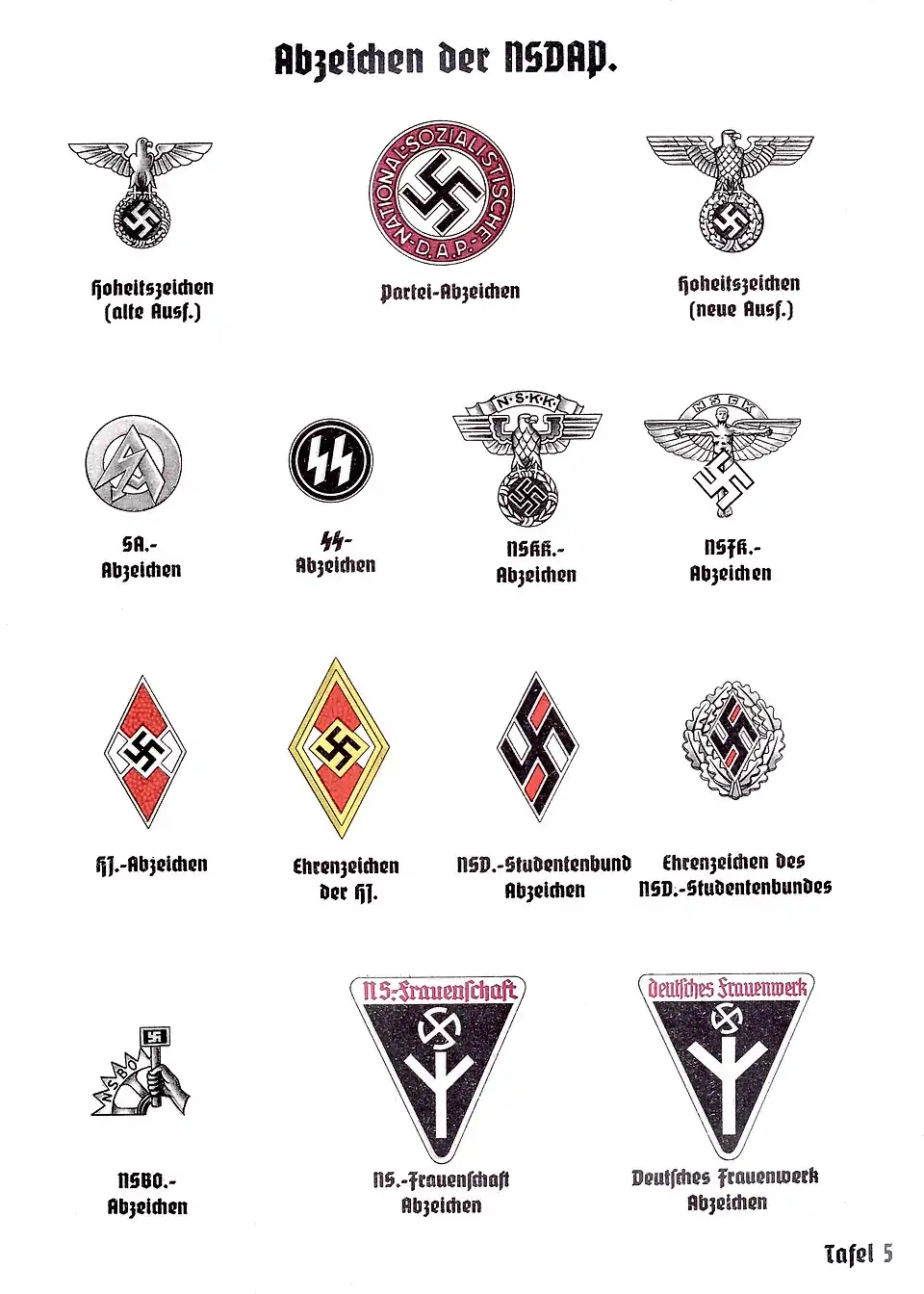 Nazi Party membership badge Partei-Abzeichen (23 mm).[10]