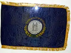 The original copy of the state flag as adopted in 1918.