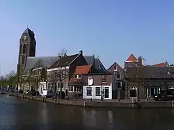 Church near a canal