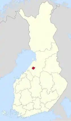 Location of Oulainen in Finland