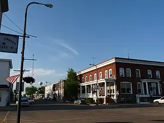 The old downtown, looking north up Central Avenue toward the Owen Company's Woodland Hotel