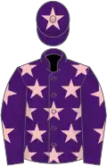 Purple, pink stars, purple cap, pink star