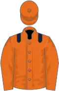 Orange, dark blue epaulets