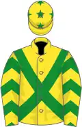 Yellow, green cross-belts, chevrons on sleeves, stars on cap